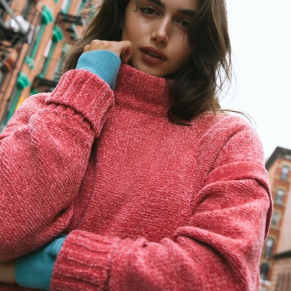 NWOT Urban Outfitters Chenille Double Take Sweater